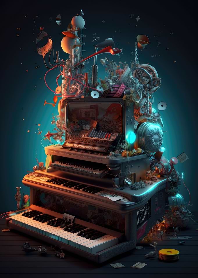 Piano music surrealism 1