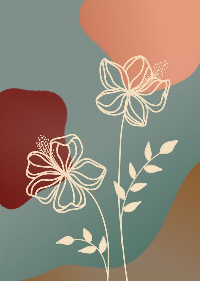 Flower Line Art
