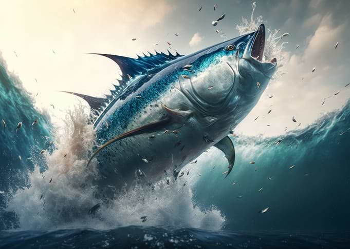 Bluefin tuna fish