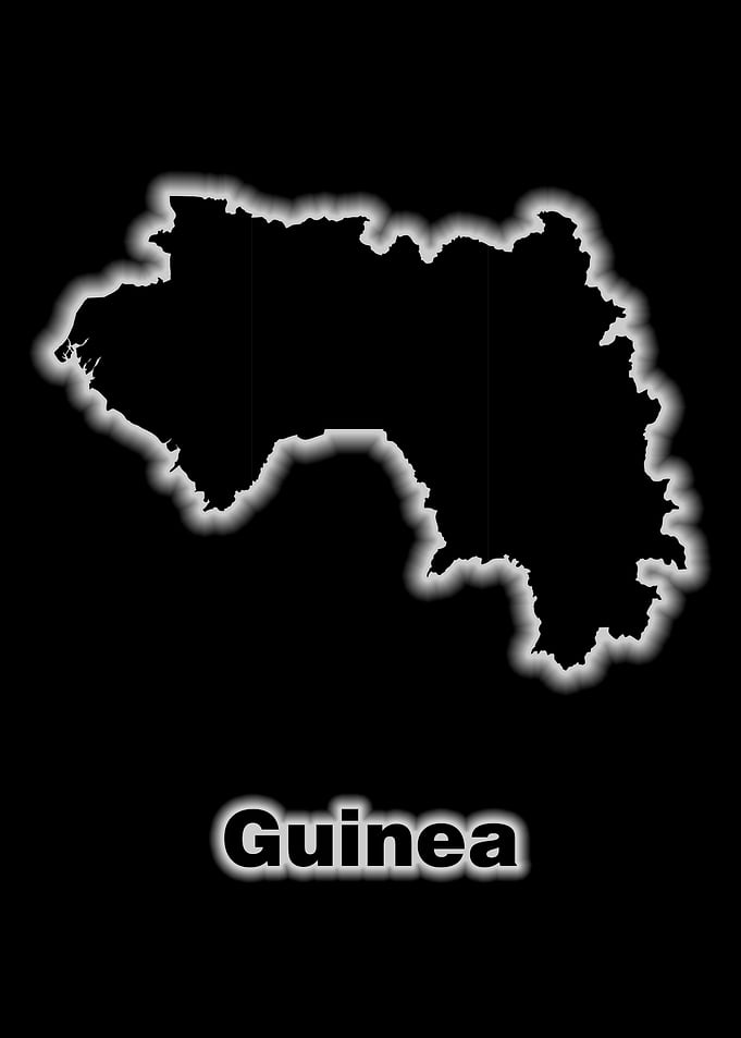 Guinea map glow