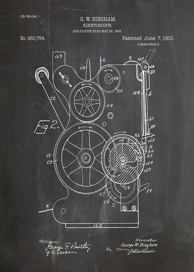 kinetoscope patent 1910