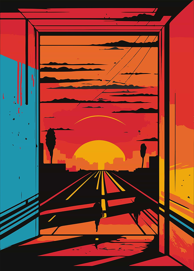 Abstract Sunset