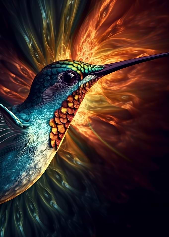 Abstract Hummingbird