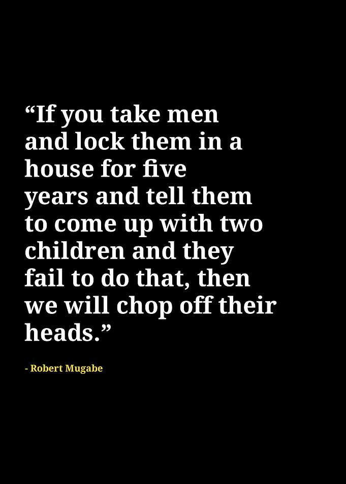 Robert Mugabe quotes