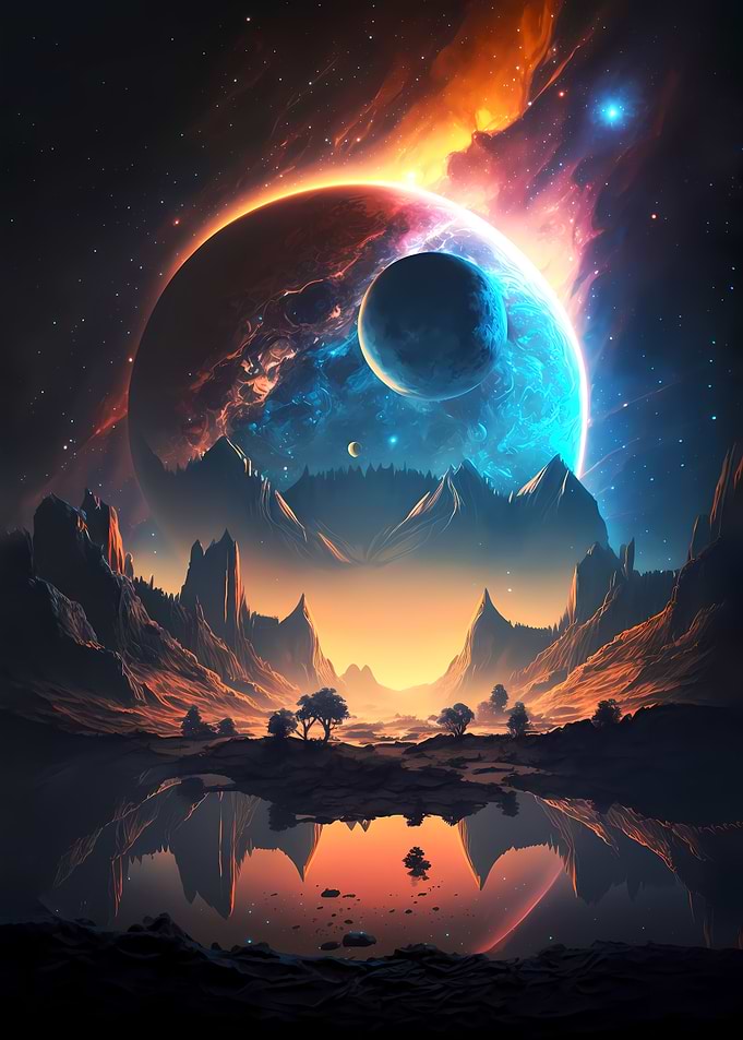 Galactic Oasis Landscape