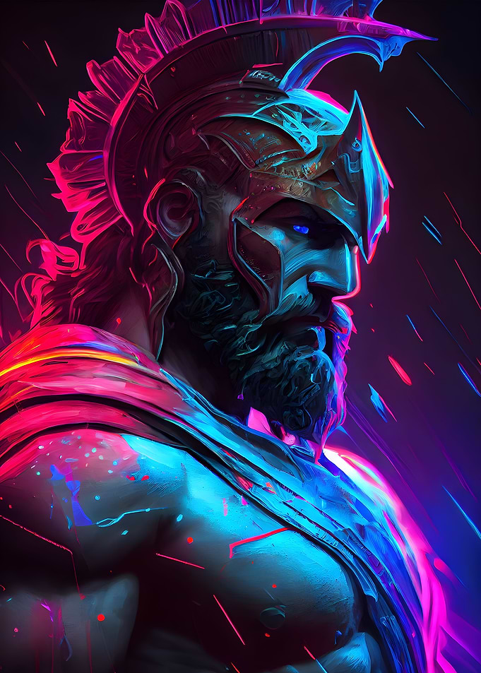 Roman Warrior Neon