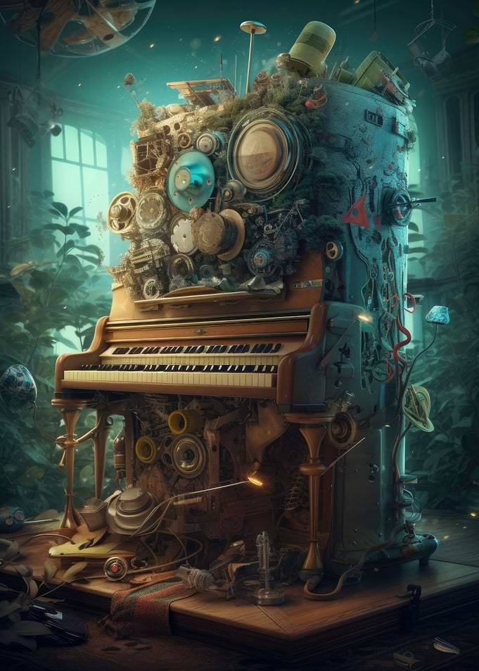 Graphic designt piano art