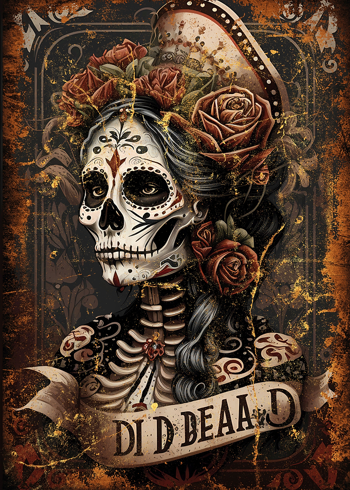 Day Of The Dead Woman Art