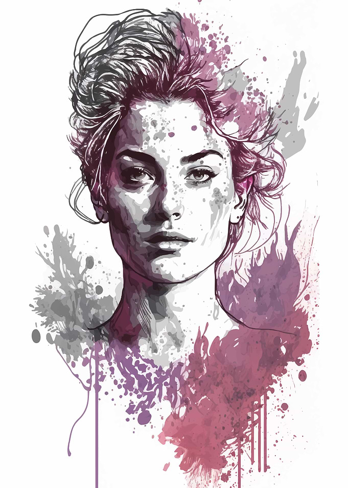 Abstract Woman Portrait