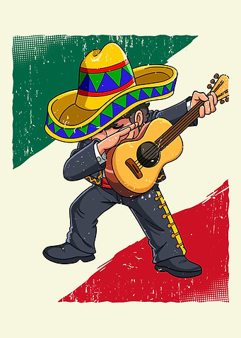 Dabbing Mexican Mariachi