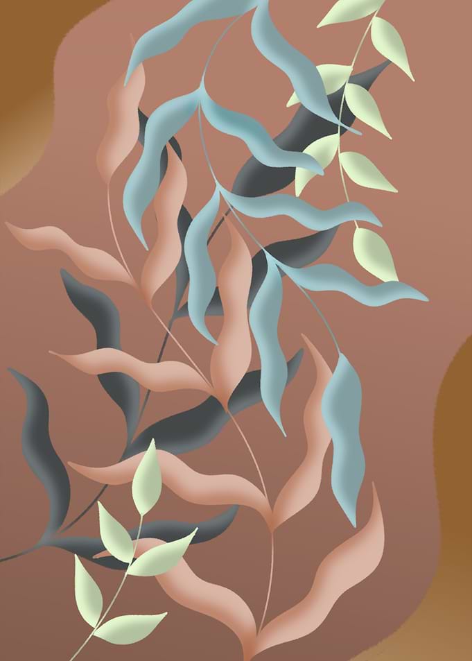 Leaves Line Art