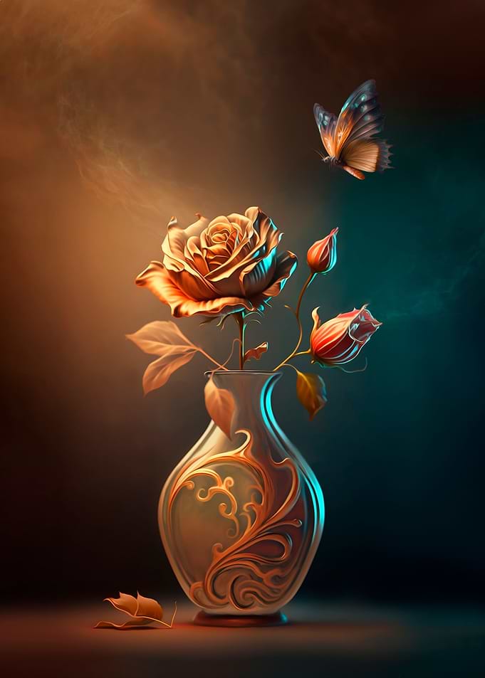 Beautiful golden roses