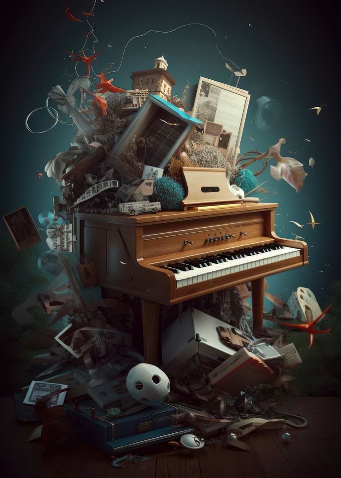 Piano music surrealism