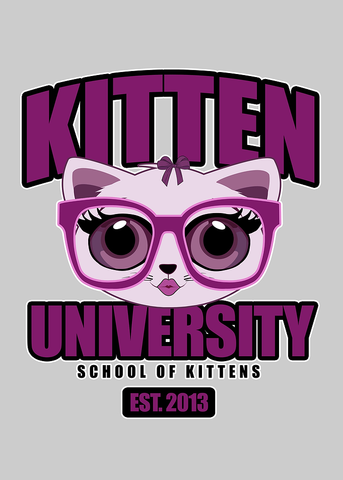 Kitten University Purple