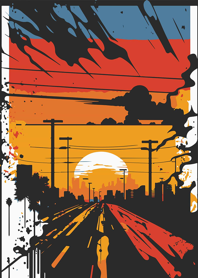 Abstract Sunset