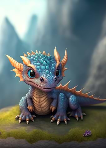 cute cartoon dinosaur