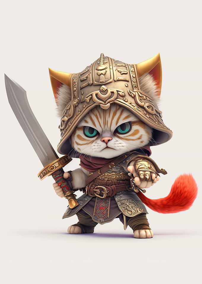 Cat Warrior Chibi