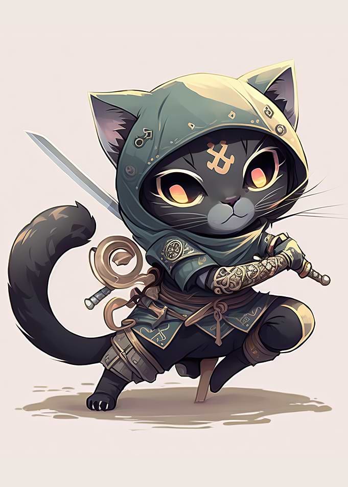 Cat Warrior Chibi