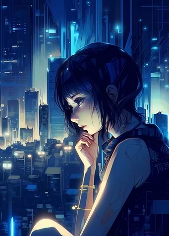Cyberpunk beutiful girl
