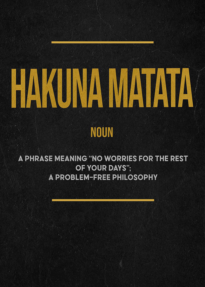 hakuna matata definition