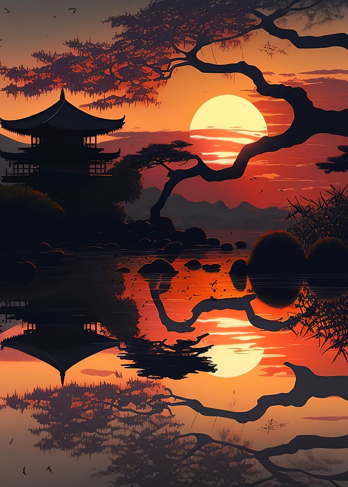 Beautiful Japan Sunset