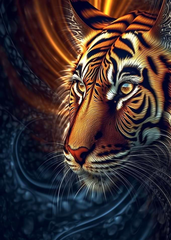 Abstract Tiger