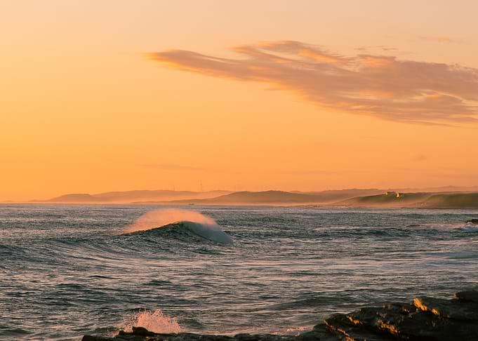 Sunset Ocean Wave