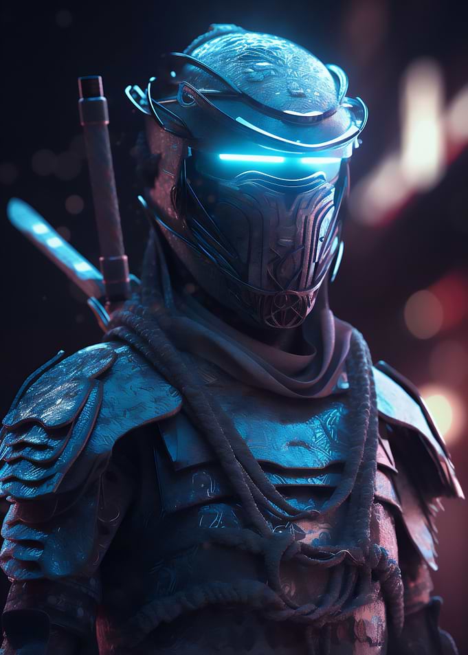 Cyberpunk ninja
