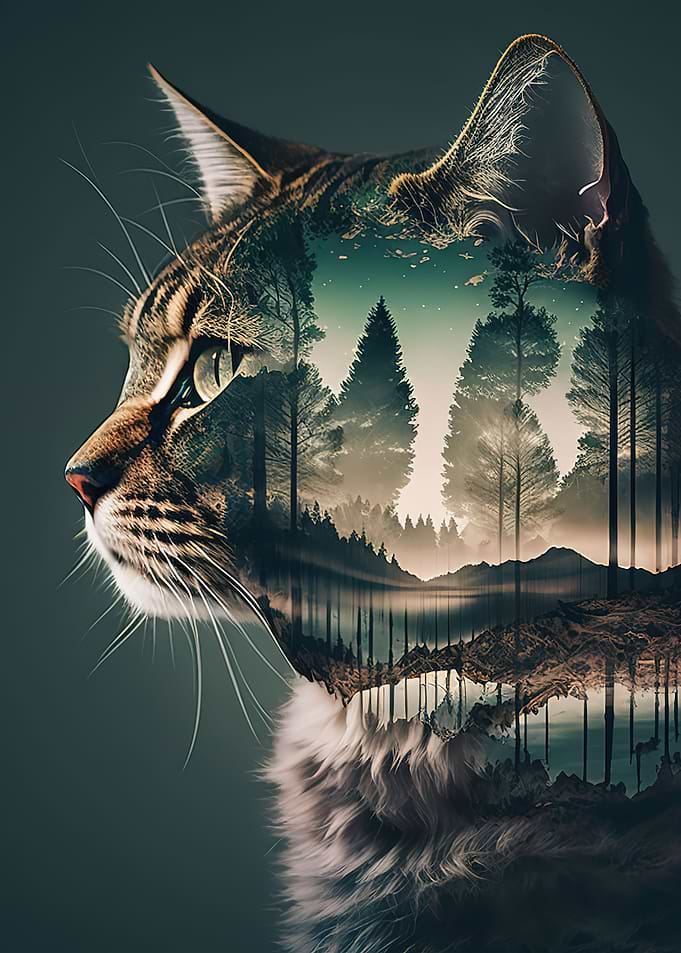 cat double exposur