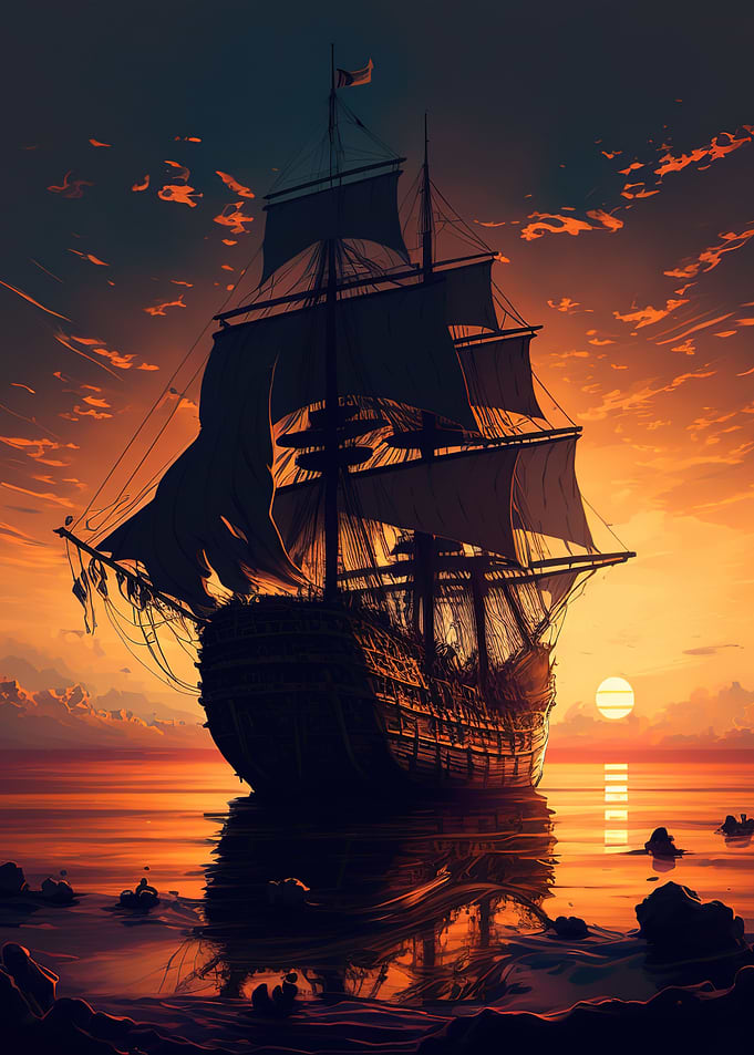 boat sunset