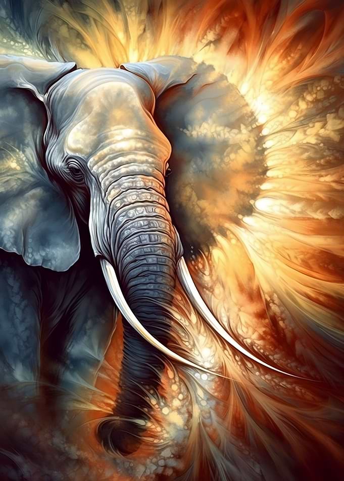 Abstract Elephant