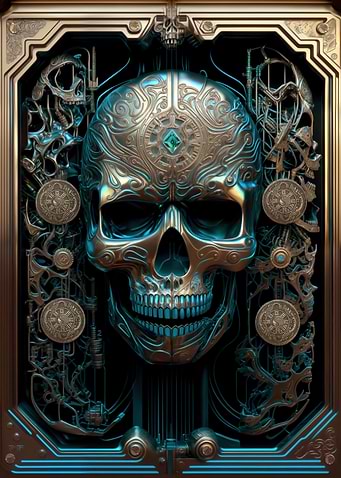 Skull Machine Gold III