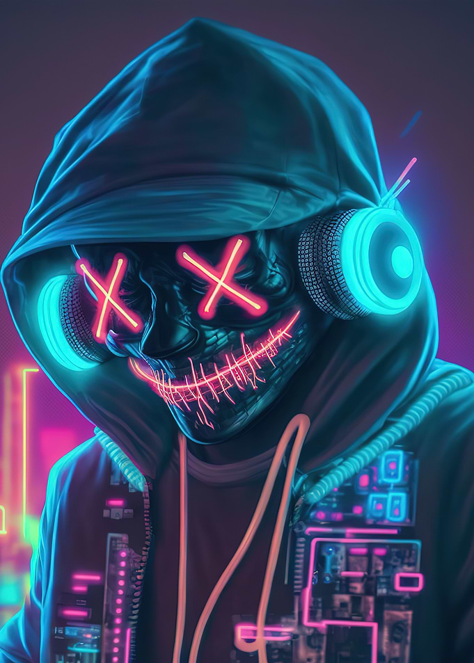 Neon dj