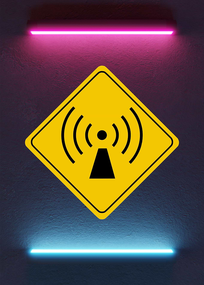 Warning Symbol Wifi Sign