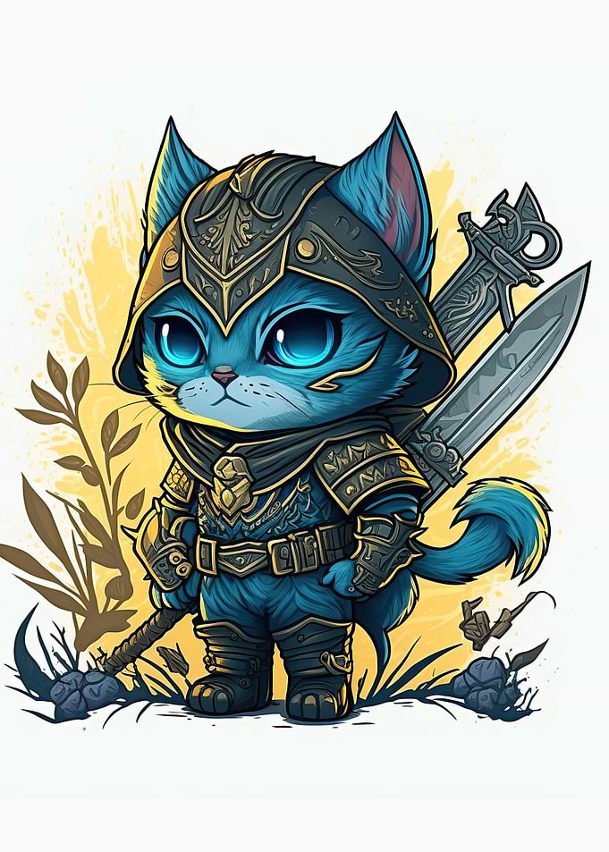 Cat Warrior Chibi