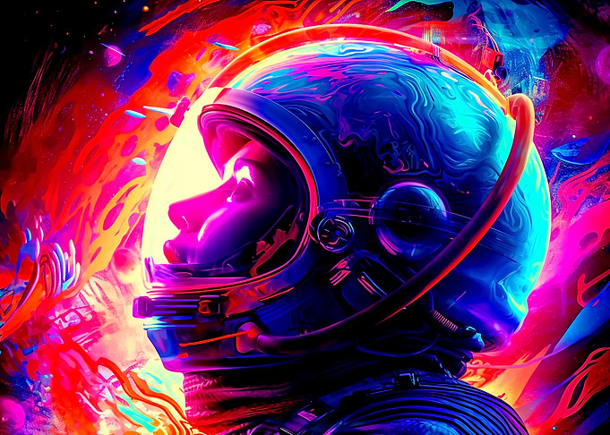 Colorful Astronaut