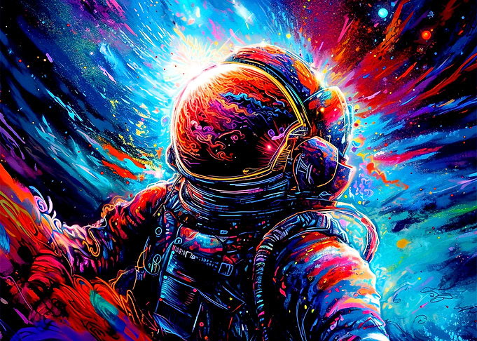Colorful Astronaut