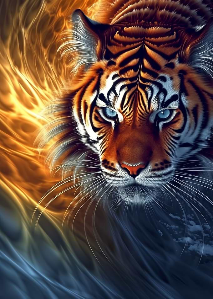 Abstract Tiger