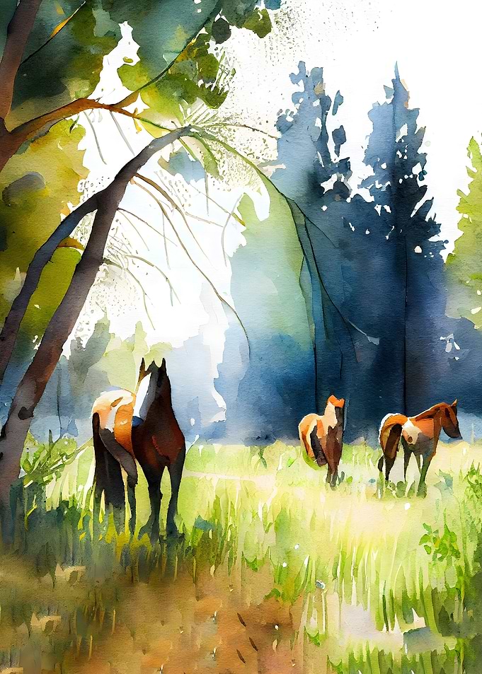 A Watercolor Meadow