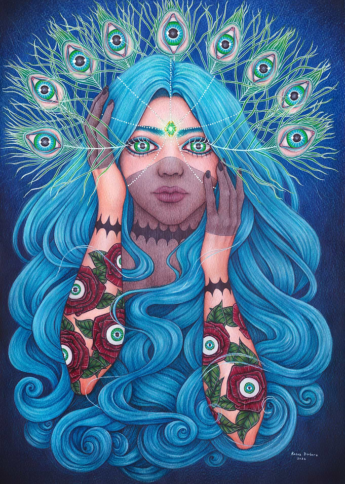 Allseeing peacock