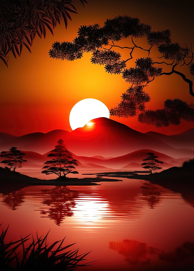 Beautiful Japan Sunset
