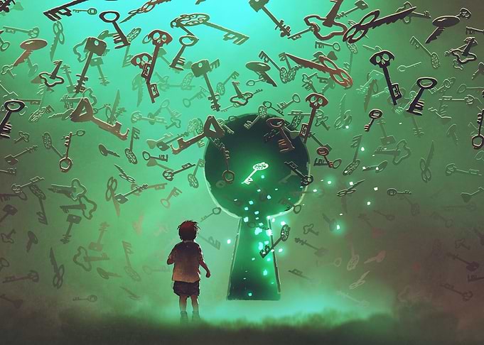 keys floating