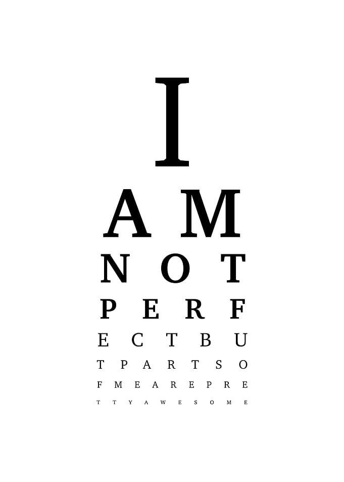 Typographic optic quote