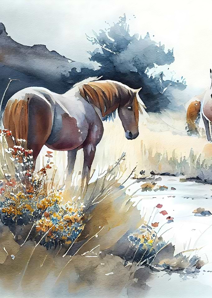 A Watercolor Meadow