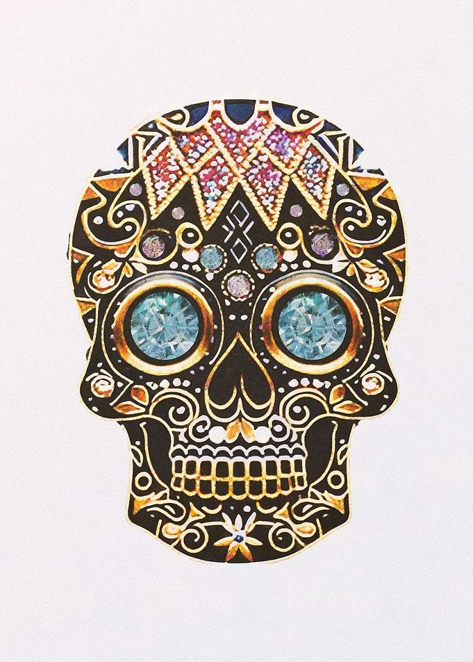 Golden skull