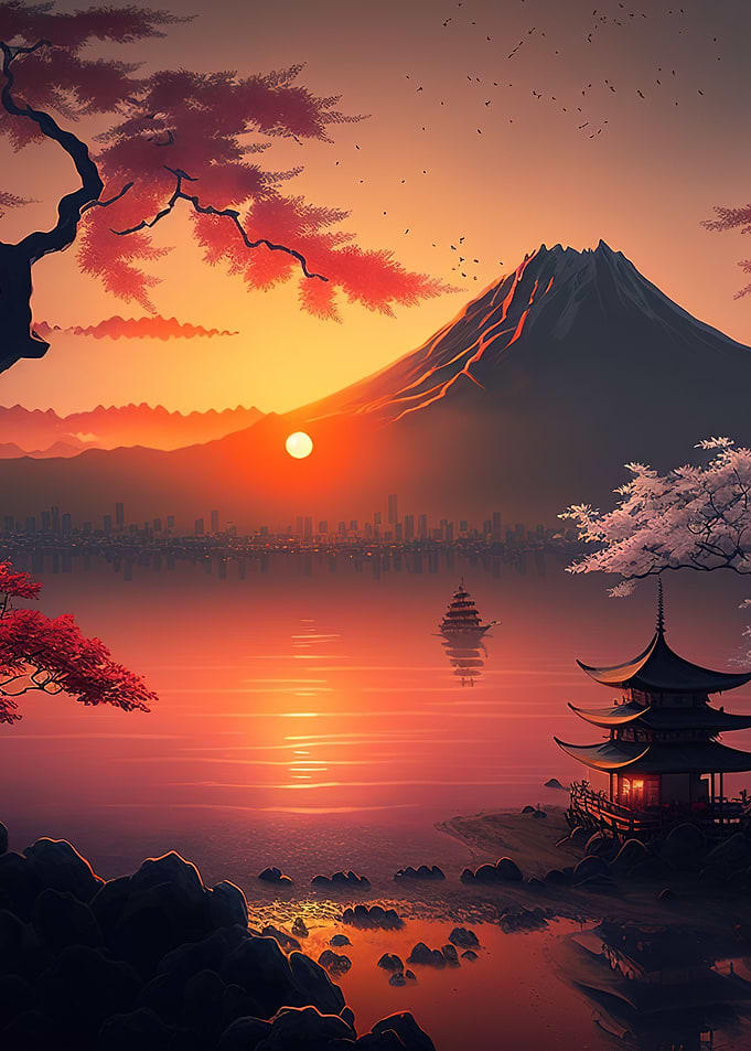 Beautiful Japan Sunset