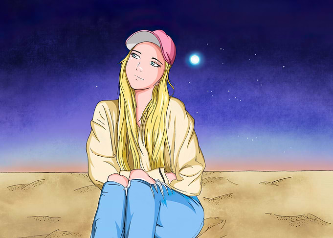 The one with the moon