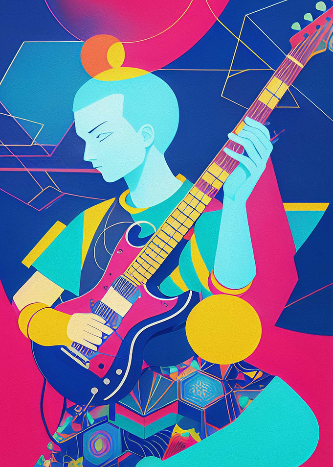 Dreamy Guitar Player