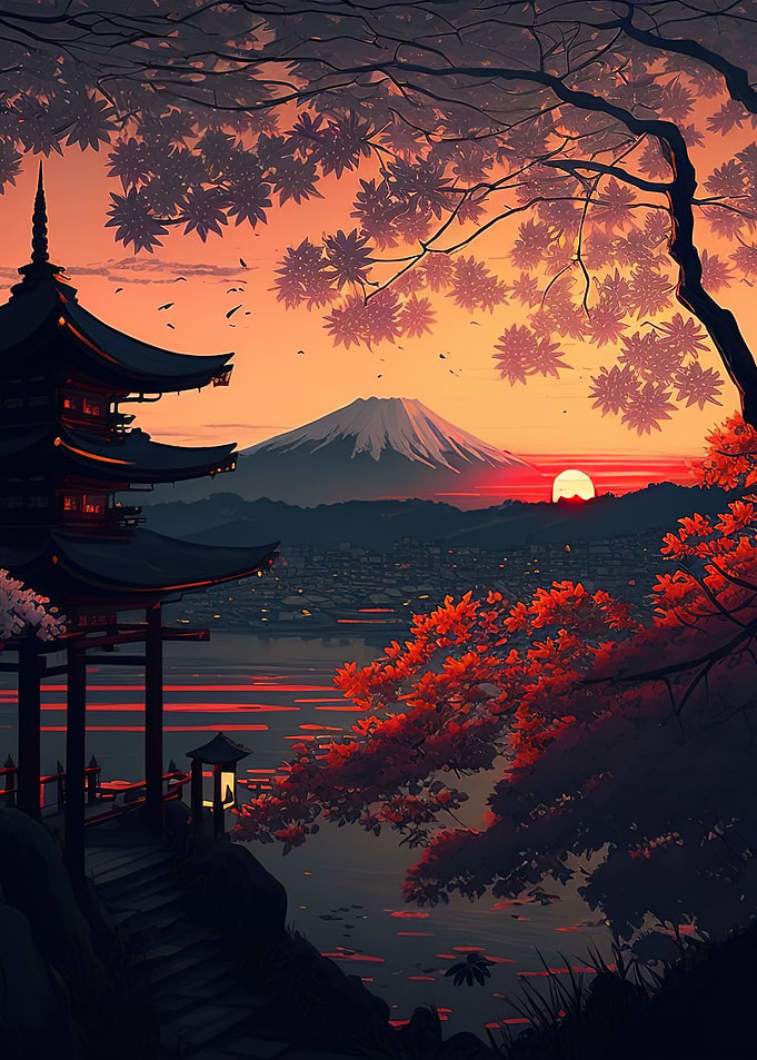 Beautiful Japan Sunset