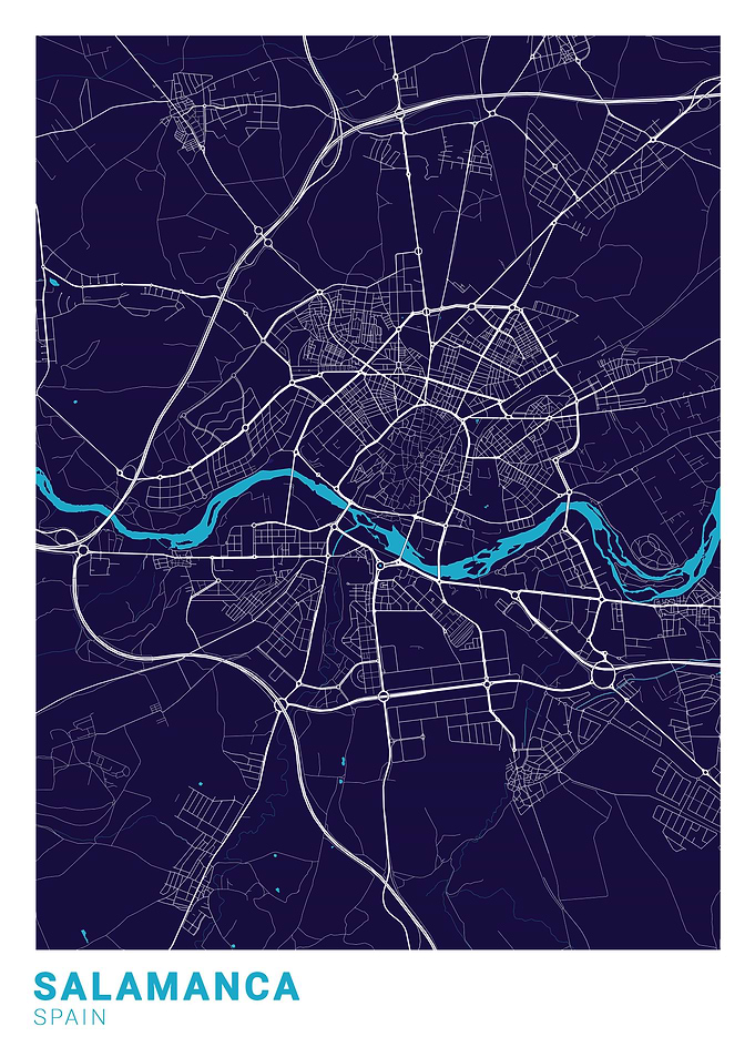 Salamanca City Map